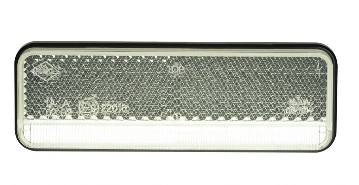 zijmarkeringslamp wit met houder - 12/24 volt - contourlamp neon led - markeringslamp - horpol