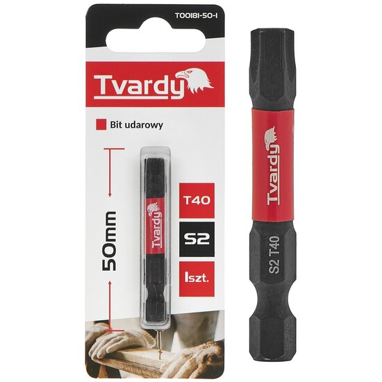 t40 bit 50mm s2 - schroefbit - boorbit - bitje - slagbit