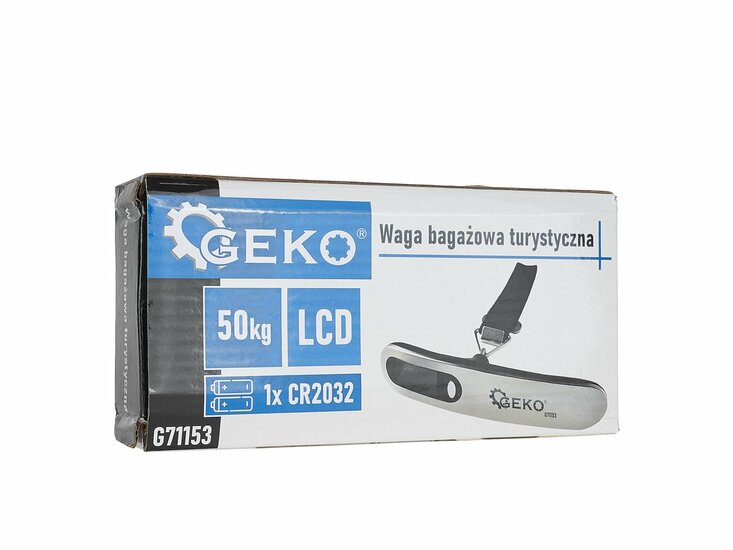 lcd digitale weegschaal 50 kg - gewichtmeter - reisweegschaal - weegapparaat - geko