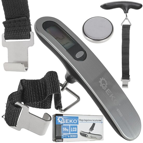 lcd digitale weegschaal 50 kg - gewichtmeter - reisweegschaal - weegapparaat - geko