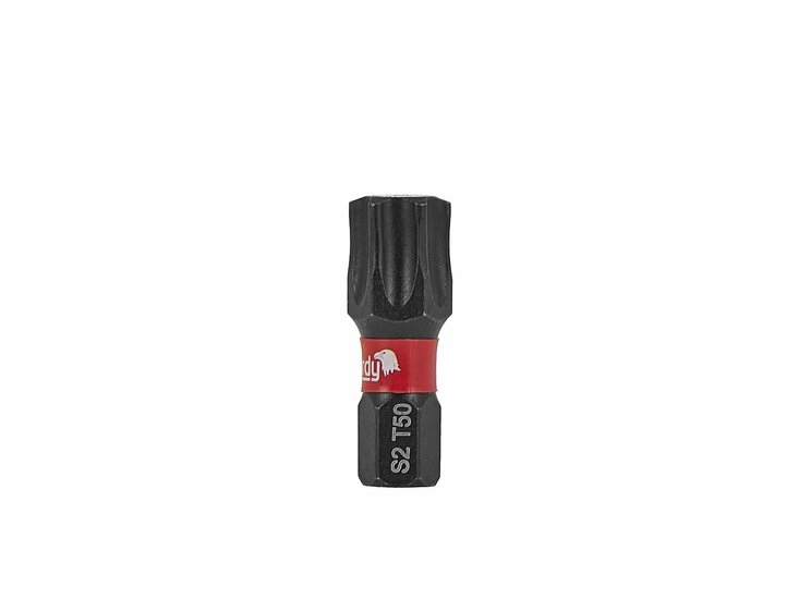 t50 bitset 25mm s2 10 stuks - schroefbit - boorbit - bitje - slagbit
