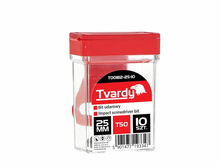 t50 bitset 25mm s2 10 stuks - schroefbit - boorbit - bitje - slagbit