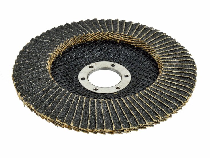 siliconen schuurschijf 125 mm p40 - lamellenschijf - schuurpad - schuurwiel - flap disc - geko