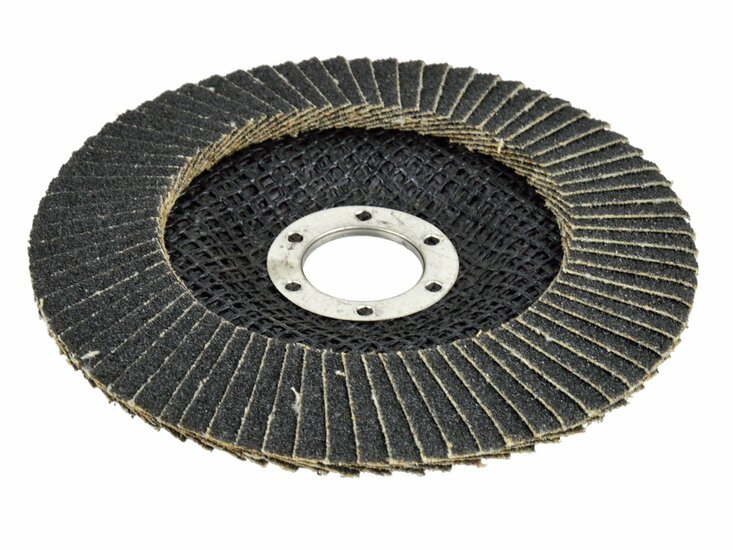 siliconen schuurschijf 125 mm p60 - 10 stuks - lamellenschijf - schuurpad - schuurwiel - flap disc - geko