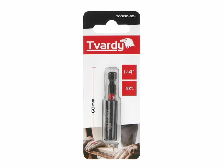 bithouder magnetisch 1/4 60mm -  impactbithouder - schroefbit houder - tvardy