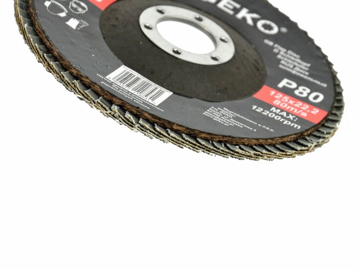siliconen schuurschijf 125 mm p80 - 10 stuks - lamellenschijf - schuurpad - schuurwiel - flap disc - geko