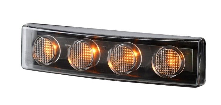 inbouw zijmarkeringslamp oranje - 12/24 volt - voormarkeringslamp  - contourlamp - horpol