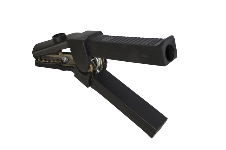 accu laadklem - 500 amp&egrave;re - zwart - haaks model - acculaadklem - accu oplaadklem