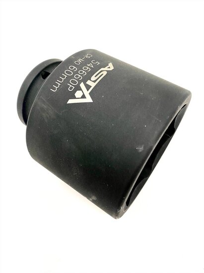 zeskant krachtdop lang 60 mm - 3/4 duims aansluiting - slagdop - impact dop - rateldop - dop - asta