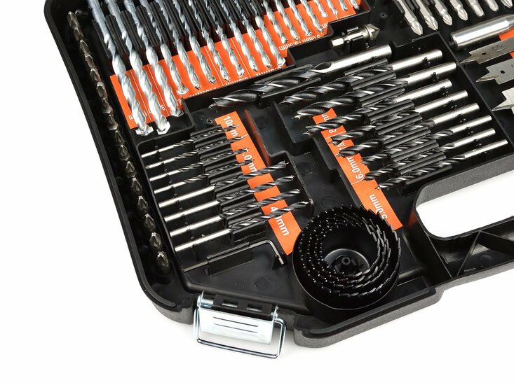 boor en bitset - 246 delig - borenset - bittenset - hss boren - doppen - gatenzagen - geko