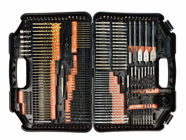 boor en bitset - 246 delig - borenset - bittenset - hss boren - doppen - gatenzagen - geko