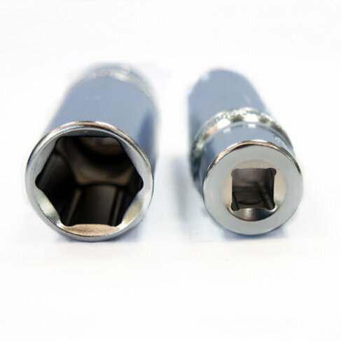 dop zeskant lang - 14 mm - 1/4 duims aansluiting - dopsleutel - rateldop - dop - tvardy