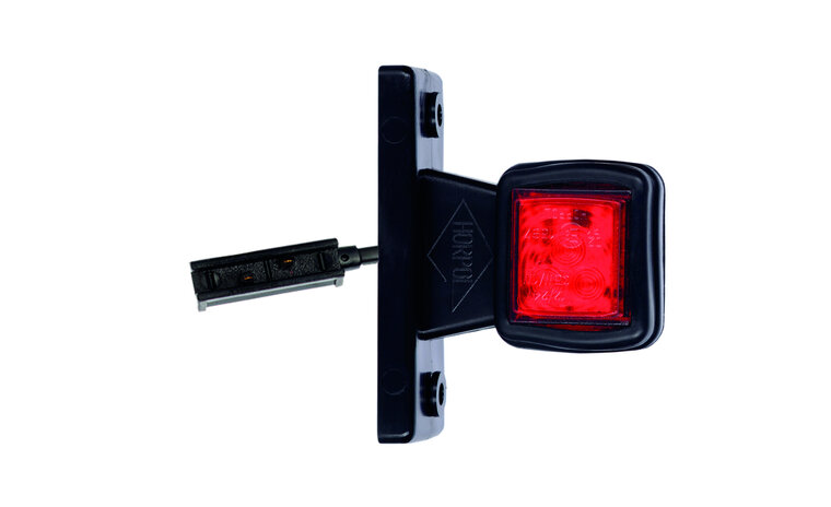 led breedtelamp met connector 70mm 6x led - aanhanger zijlamp - zijlicht - breedtelicht