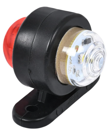 led breedtelamp universeel 50mm 2x led - aanhanger zijlamp - zijlicht - breedtelicht