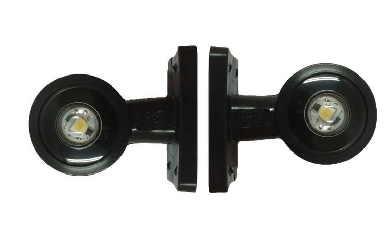 led breedtelamp 90mm 2x led - aanhanger zijlamp - breedtelicht - contourlamp