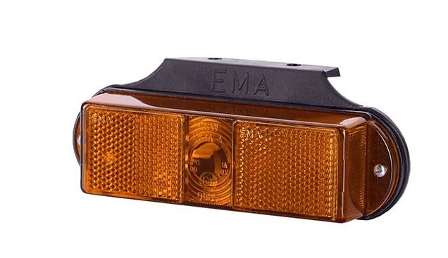 zijmarkeringslamp oranje - markeringslamp met houder - positielamp 12 volt - contourlamp - horpol