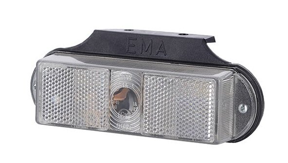 zijmarkeringslamp wit - markeringslamp met houder - positielamp 12 volt - contourlamp - horpol