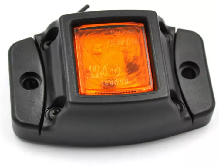 led zijmarkeringslamp universeel oranje 3x led - contourlamp - zij lamp - breedtelamp