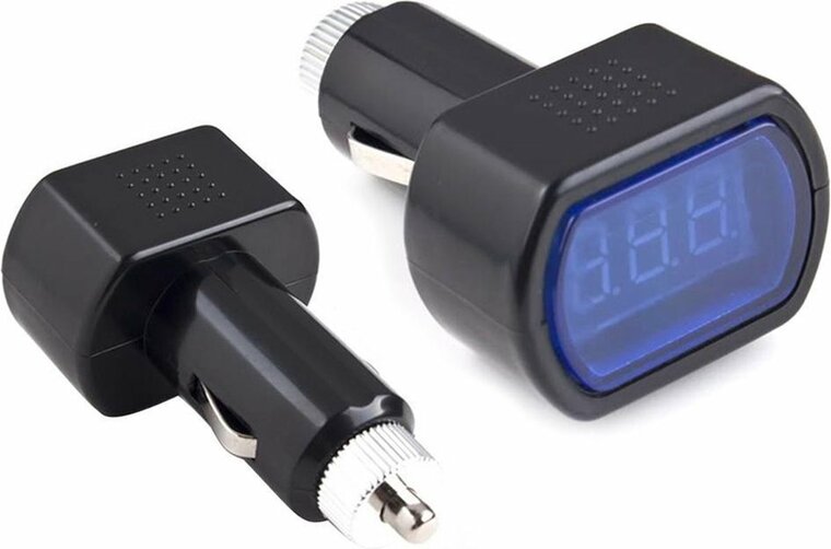 accutester - 12 en 24 volt accu&#039;s - voltmeter - inclusief led display - geko