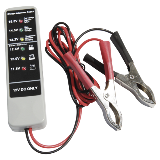 accutester klein model - 12 volt accu&#039;s - accu tester - inclusief led indicatoren - batterijtester