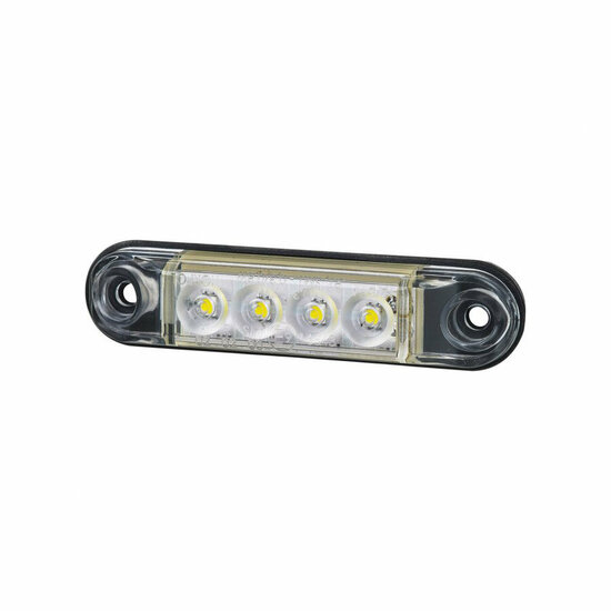 led zijmarkeringslamp universeel wit 4x led - contourlamp - led zijlamp - breedtelamp - horpol
