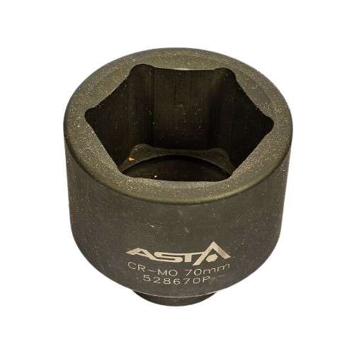 zeskant krachtdop 70 mm - 1 duims aansluiting - slagdop - impact dop - rateldop - dop - asta