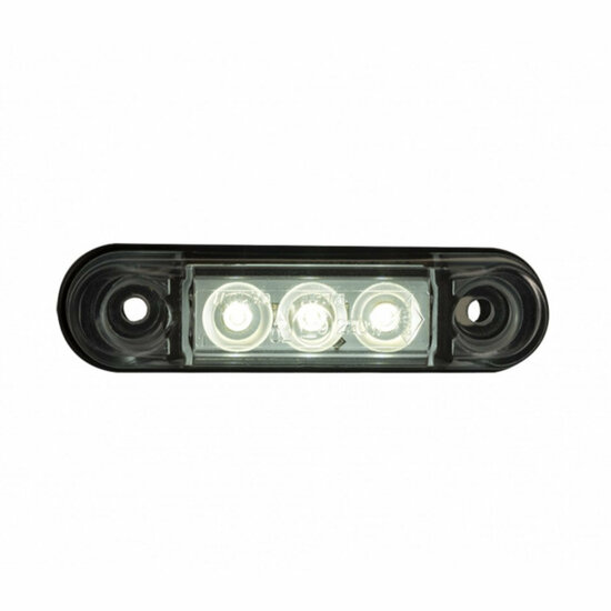 led zijmarkeringslamp universeel wit 3x led - contourlamp - zij lamp - breedtelamp - horpol