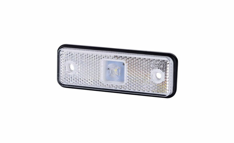 led zijmarkeringslamp universeel wit 1x led - contourlamp - zijlamp - breedtelamp