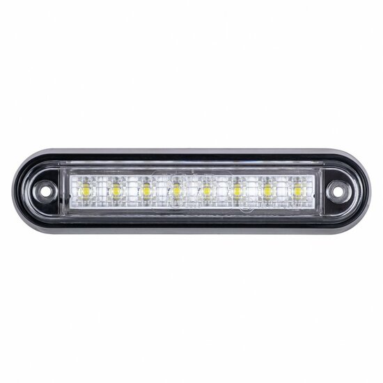 led zijmarkeringslamp universeel wit 8x led - contourlamp - zijlamp - breedtelamp