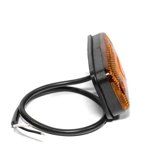 led zijmarkeringslamp universeel oranje 3x led - contourlamp - led zijlamp - breedtelamp - horpol