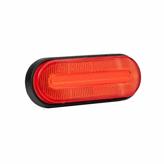 led zijmarkeringslamp universeel rood 12x led - contourlamp - zij lamp - breedtelamp