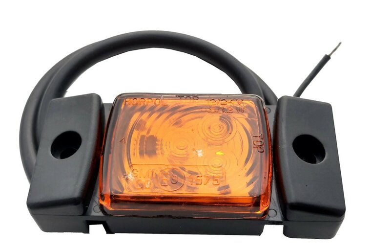 led zijmarkeringslamp universeel oranje 3x led - contourlamp - ledzijlamp - led breedtelamp