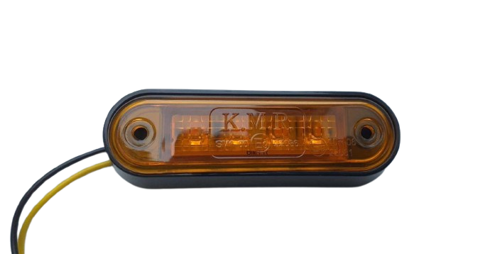 led zijmarkeringslamp universeel oranje 4x led - contourlamp - led zijlamp - breedtelamp - kmr