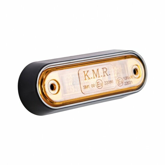 led zijmarkeringslamp universeel oranje 4x led - contourlamp - led zijlamp - breedtelamp - kmr