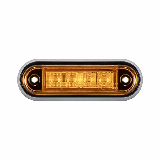 led zijmarkeringslamp universeel oranje 4x led - contourlamp - led zijlamp - breedtelamp - kmr