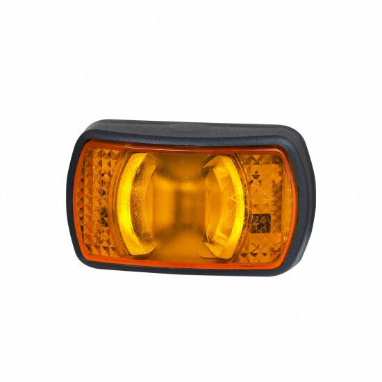 led zijmarkeringslamp universeel oranje 4x led - led contourlamp - zij lamp - breedtelamp