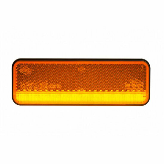 led zijmarkeringslamp universeel oranje 2x led - contourlamp - led zijlamp - breedtelamp