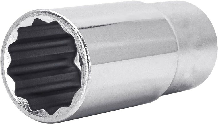 twaalfkant verlengdop - 28 mm - 1/2 duims aansluiting - lange dop - diepe dop