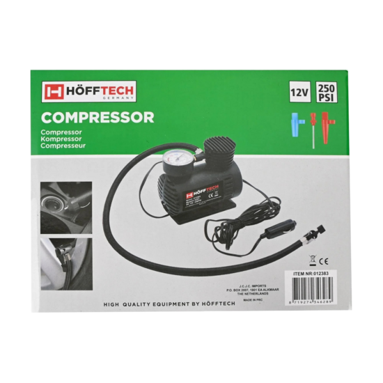 compressor 12 Volt - 250 psi - lucht compressor - compacte luchtcompressor - h&ouml;fftech