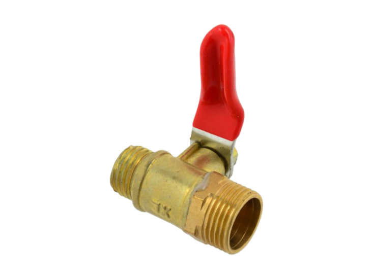 pneumatische kraan - kogelkraan - 1/4 duims - handmatige lucht klep - kogel kraan - geko