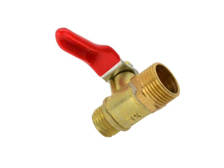 pneumatische kraan - kogelkraan - 1/4 duims - handmatige lucht klep - kogel kraan - geko