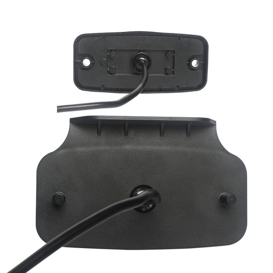 led zijmarkeringslamp met houder universeel oranje 2x led - contourlamp - led zijlamp - breedtelamp