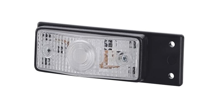 markeringslamp wit met steun - zijmarkeringslamp - positielamp 12 volt - contourlamp - horpol