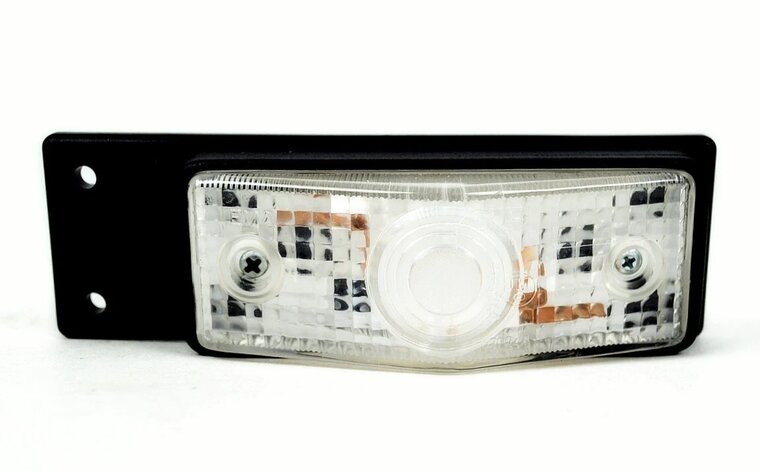 markeringslamp wit met steun - zijmarkeringslamp - positielamp 12 volt - contourlamp - horpol