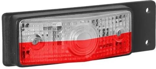 breedtelamp wit/rood met steun - zijmarkeringslamp - positielamp 12 volt - contourlamp - horpol