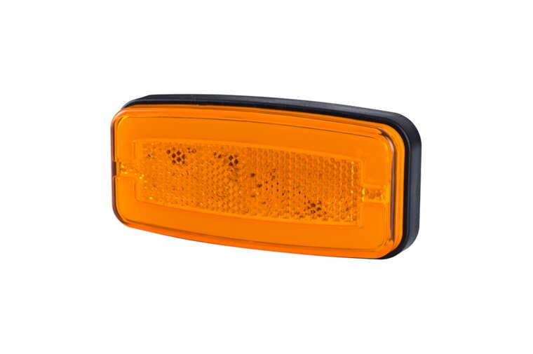 led zijmarkeringslamp universeel oranje 24x led - contourlamp - led zijlamp - breedtelamp