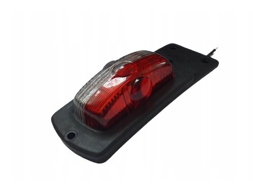 breedtelamp wit/rood met steun - breedteverlichting 12 volt - positielamp - contourlamp - kmr