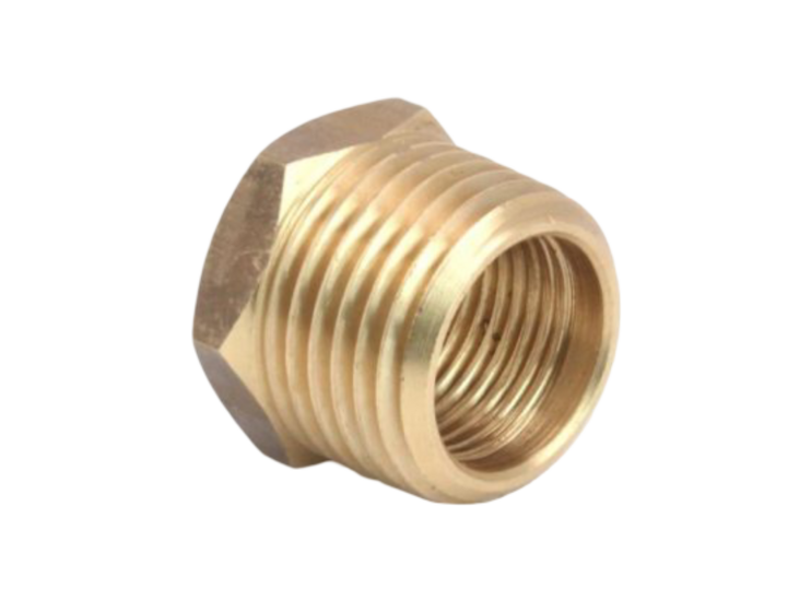 messing verloopstuk luchtkoppeling - 3/8&#039;&#039; naar 1/4&#039;&#039; - verloopnippel - asta