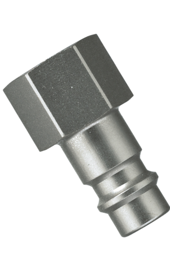 euro insteeknippel - 1/2 duims - inwendig draad - nikkel - vrouwelijk