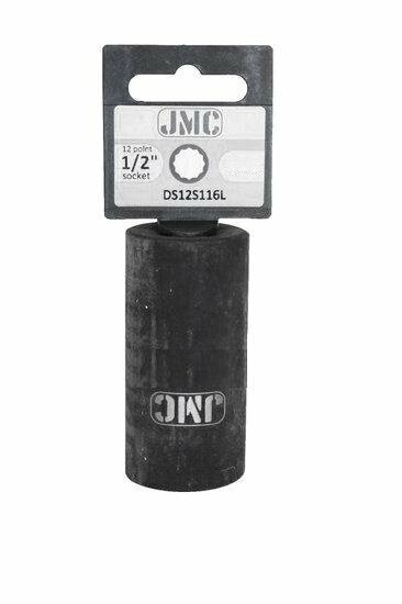 twaalfkant verlengde krachtdop - 17 mm - 1/2 duims aansluiting - slagdop - impact dop - rateldop